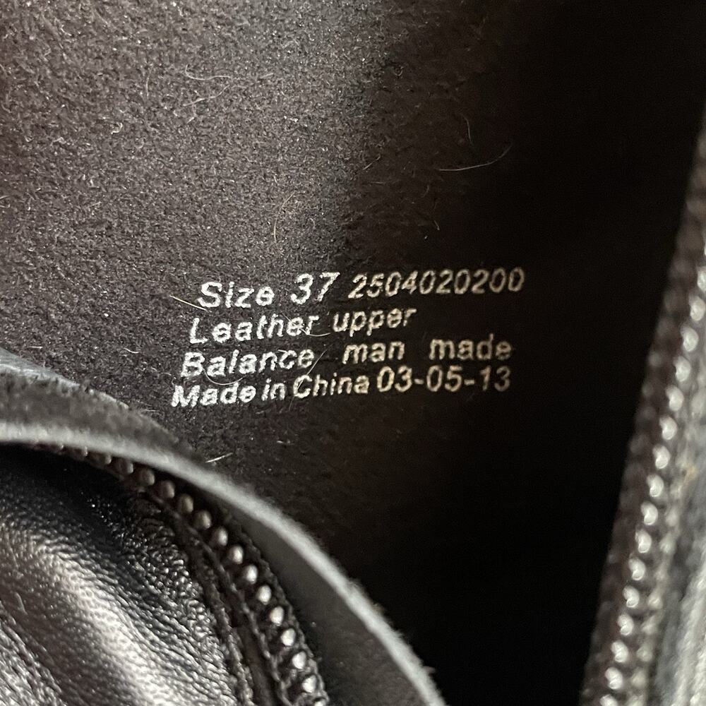 DANSKO Baker Women's Size 37/6.5-7 Black Nappa Leather Side Zip Ankle Boots - Picture 7 of 9